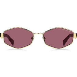 Marc Jacobs MJ496/S Y11 Γυναικεία Γυαλιά Ηλίου Πολυγωνικά Μεταλλικά Χρυσά με Καφέ Φακό