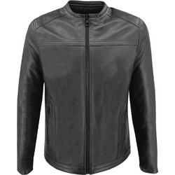 Leather 100 Ανδρικό Μπουφάν Χειμωνιάτικο Δερμάτινο Καφέ 47S-M-079-JUMBO