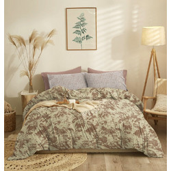 Cokitex Σετ Σεντόνια Διπλά με Λάστιχο 150x200+30 Marta Nala Cinnamon