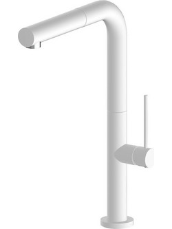 Armando Vicario Tozo 48580-300 Μπαταρία Κουζίνας Πάγκου Διπλής Παροχής Ανάμεικτη με Ντουζ Λευκή