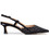 Alma en Pena Γόβες Slingback Δερμάτινες με Λεπτό Χαμηλό Τακούνι & Στρας Μαύρες V261855-262