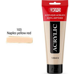 EFO 103 Naples Yellow Red Ακρυλικό Χρώμα Ζωγραφικής 120ml