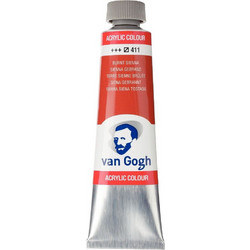 Royal Talens Van Gogh 411 Burnt Sienna Ακρυλικό Χρώμα Ζωγραφικής 40ml