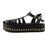 Love4shoes Καλοκαιρινές Γυναικείες Πλατφόρμες Κλειστές Χαμηλές Μαύρες 11-17