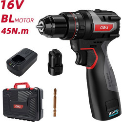 Deli DE-CZ16-1A2 Δραπανοκατσάβιδο Μπαταρίας Brushless 16V 1x2Ah