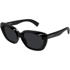 Saint Laurent SL857 002 Γυναικεία Γυαλιά Ηλίου Πεταλούδα Κοκάλινα Μαύρα με Μαύρο Φακό