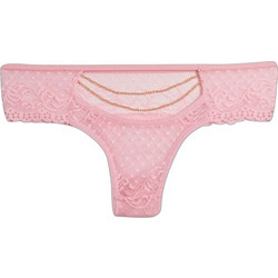 Cottonhill Γυναικείο Sexy Brazil με Δαντέλα Ροζ CH0100