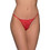 Milena By Paris Γυναικείο Sexy String με Δαντέλα Κόκκινο 6950