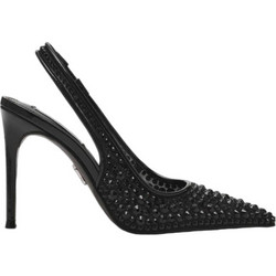 Steve Madden Reyes-R Γόβες Slingback με Τακούνι Στιλέτο με Στρας Μαύρες 11004734-001
