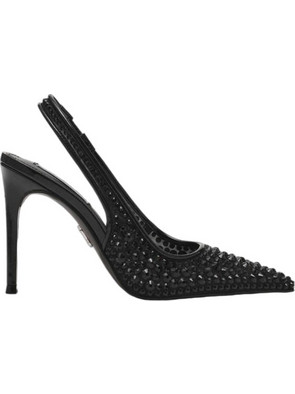 Steve Madden Reyes-R Γόβες Slingback με Τακούνι Στιλέτο με Στρας Μαύρες 11004734-001