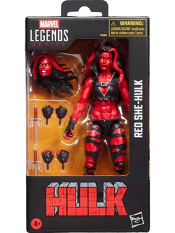 Hasbro Marvel Legends Series Hulk Red She-Hulk Φιγούρα Δράσης για 4+ Ετών 15cm