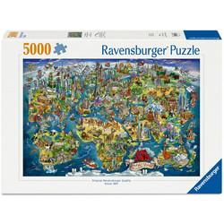 Puzzle Ravensburger World Map 5000 Κομμάτια