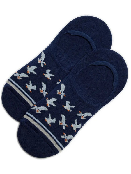 Ysabel Seagull Ανδρικές Κάλτσες Σοσόνια με Σχέδια Navy Μπλε Y22859-006