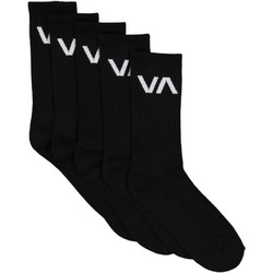 RVCA Ανδρικές Κάλτσες Ψηλές Μαύρες 5Pack UVYAA00111-BLK