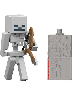 Mattel Minecraft Redstone Charged Skeleton