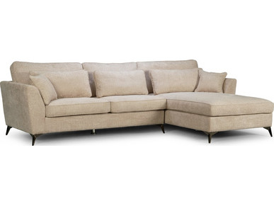 Liberta Forever Γωνιακός Καναπές Δεξιά Γωνία Μπεζ 316x185x92cm 71-0366
