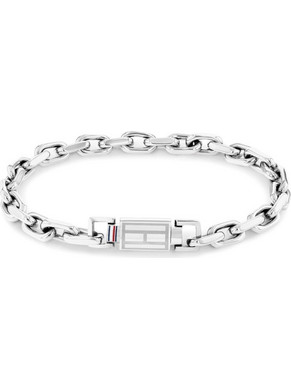 Tommy Hilfiger Ανδρικό Βραχιόλι Αλυσίδα από Ατσάλι Ασημί 2790715