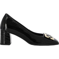 Boss Shoes Γόβες Λουστρίνι με Χοντρό Ψηλό Τακούνι Μαύρες CW62034
