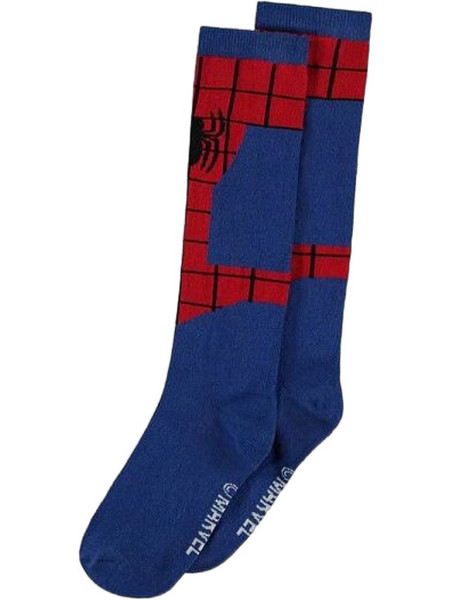 Difuzed Marvel Spiderman Ανδρικές Κάλτσες Ψηλές με Σχέδια Navy Μπλε KH034027SPN