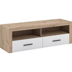 Welhome Έπιπλο Τηλεόρασης Μοριοσανίδα Δρυς Μ155xΠ50xΥ48cm 1007-0329