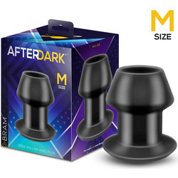 LateToBed Afterdark Bram Open Hollow Medium Πρωκτική Σφήνα 8.7cm Μαύρη AD-108