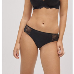 Ysabel Mora Γυναικείο Sexy String με Δαντέλα Μαύρο 10778