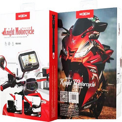 Moxom MX-VS41 Knight Αδιάβροχη Περιστρεφόμενη Βάση Κινητού Μηχανής με Ρυθμιζόμενο Βραχίονα 5.5-7.2" για Καθρέπτη