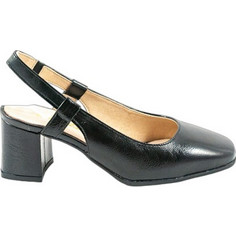 Ragazza Γόβες Slingback Λουστρίνι με Χοντρό Χαμηλό Τακούνι Μαύρες 059