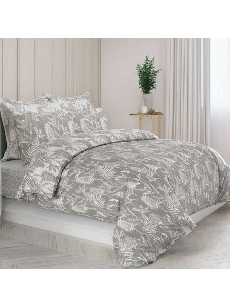 Espree Σετ Σεντόνια Διπλά Βαμβακερά 200x270 Thistle Grey