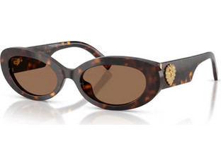 Dolce & Gabbana DG4537 502/73 Γυναικεία Γυαλιά Ηλίου Οβάλ Κοκάλινα Ταρταρούγα με Καφέ Φακό