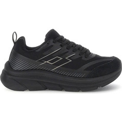 Lotto Run 60 AMF Γυναικεία Sneakers Μαύρα 222869-1H8