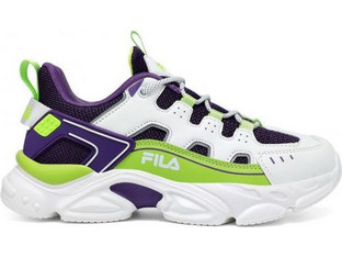 Fila Memory Spinel 3 Παιδικά Sneakers Λευκά Μωβ Lime 3YF51022-816