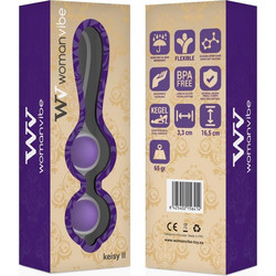 Womanvibe Keisy II Κολπικές Μπάλες Λευκές Μωβ