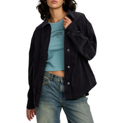 RVCA Γυναικείο Μπουφάν Σακάκι Μακρύ Μαύρο 23B163501-GRV