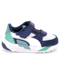 Puma Trinity 2 Παιδικά Sneakers Λευκά Navy Μπλε Βεραμάν 401492-11