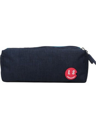 Lyc Sac Red Arrow Κασετίνα Βαρελάκι με 2 Θήκες Navy Μπλε 03692