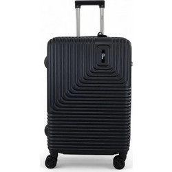 Rain RB80144 Βαλίτσα Μεσαία 67x45x27cm με 4 Ρόδες Μαύρη