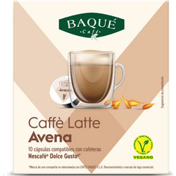 Caf?s Baqu? Κάψουλες Latte Con Avena Soia Συμβατές με Μηχανή Dolce Gusto 10τμχ