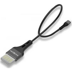 Moxom MX-CB07 Braided USB-A to Lightning Cable 0.2m Black