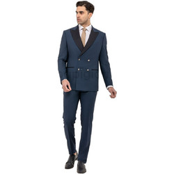 Versace 19V69 Stefano Ανδρικό Κοστούμι Χειμερινό με Κανονική Εφαρμογή Navy Μπλε 06.33
