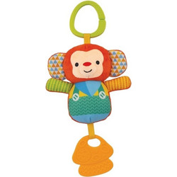 Winfun Lil' Monkey Υφασμάτινη Κουδουνίστρα για Νεογέννητα