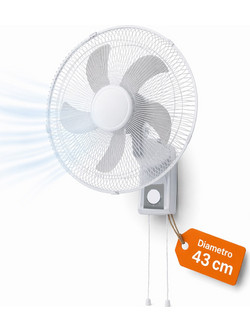 Bakaji 02002238 Ανεμιστήρας Τοίχου 43cm 65W με Τηλεχειριστήριο