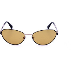Max & Co MO0111 01E Γυναικεία Γυαλιά Ηλίου Cat Eye Μεταλλικά Χρυσά με Καφέ Φακό