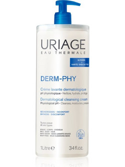 Uriage Derm-Phy Κρεμώδες Αφρόλουτρο για Ευαίσθητο Δέρμα 1lt