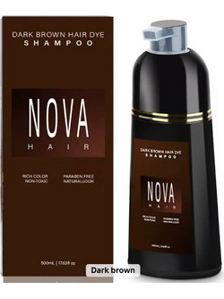 Nova Dark Brown Χρωμοσαμπουάν Xωρίς Αμμωνία 200ml