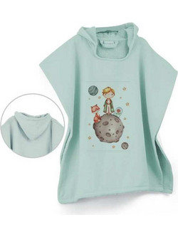 Borea Little Prince Παιδικό Πόντσο Θαλάσσης Πράσινο Mint 60x60cm