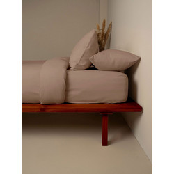 Sunshine Home Σεντόνι Μονό Βαμβακερό με Λάστιχο 100x200+30 Feelings 118 Brown