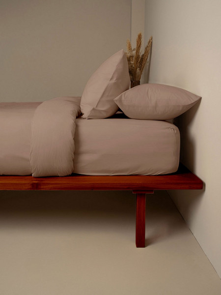 Sunshine Home Σεντόνι Μονό Βαμβακερό με Λάστιχο 100x200+30 Feelings 118 Brown