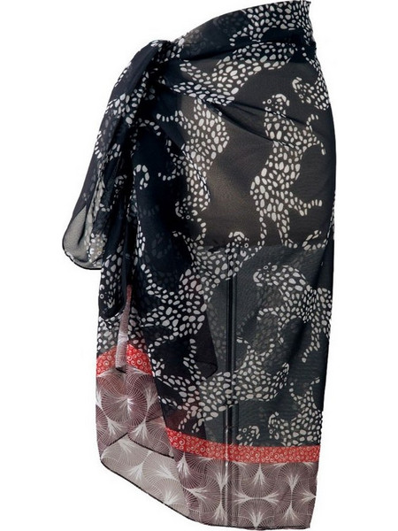 Kentia Loft Sarong 252 Παρεό Μακρύ Μαύρο 78048