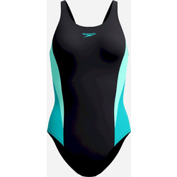 Speedo Colourblock 2.0 Αθλητικό Ολόσωμο Μαγιό Μαύρο Τιρκουάζ 004248-003